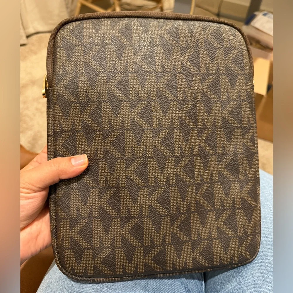 Michael Kors Dark Brown Tablet Sleeve